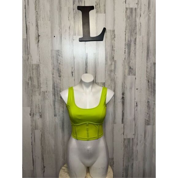Sofia Vergara active lime green crop top - Picture 1 of 6